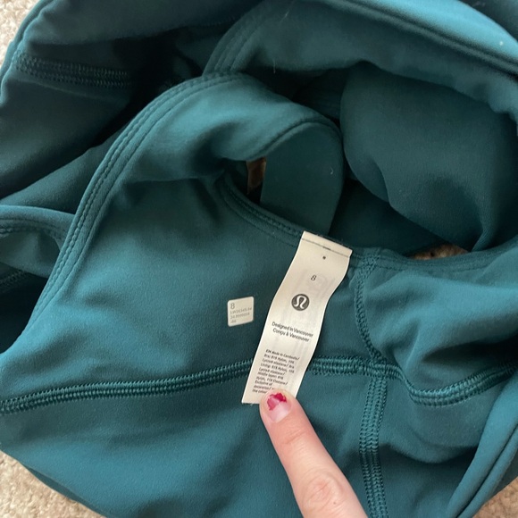Lululemon Align V-Neck Bra (Light Support, A/B Cup) in Storm Teal - Picture 6 of 8